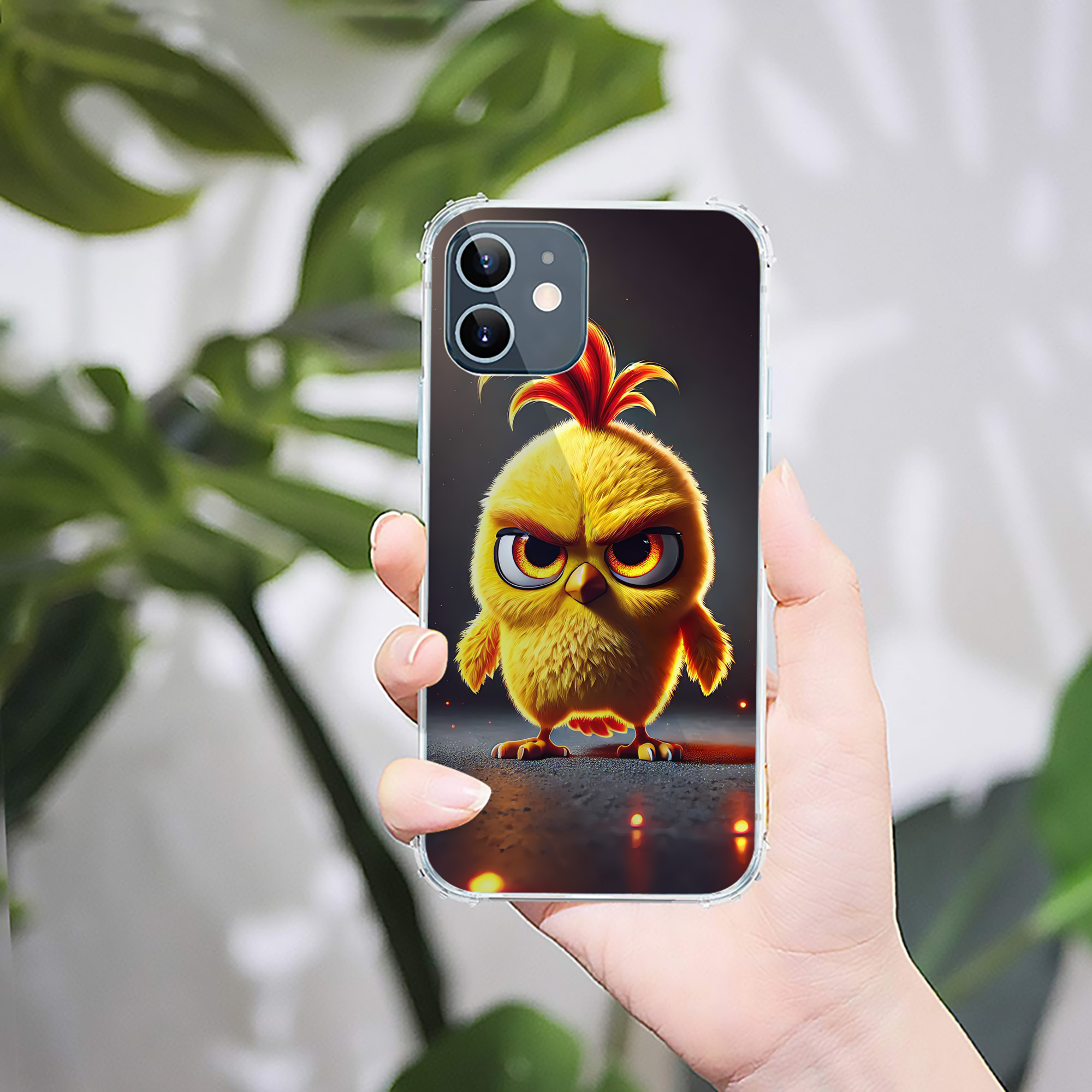 （画像用） Angry Birds アングリーバード 【iPhone 12シリーズ対応】透明スマホケース（クリアソフトケース）